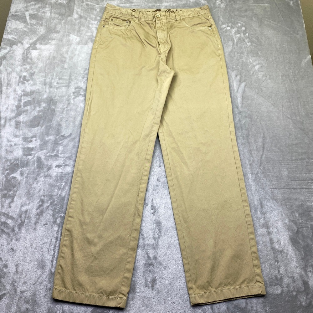 Tommy Bahama Khaki Chino Pants Mens Size 35 Fits 33"‎ Cotton Straight Leg Casual